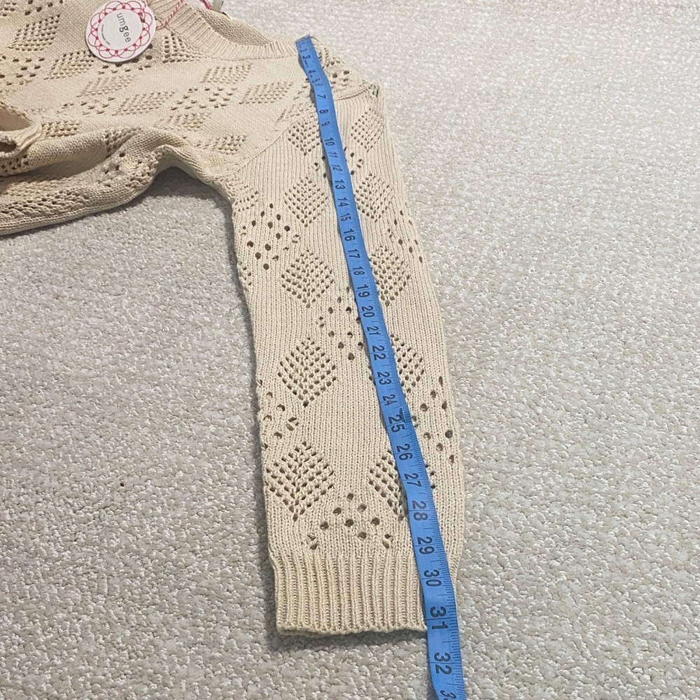 Umgee Beige Diamond Knit Sweater - Picture 11 of 13